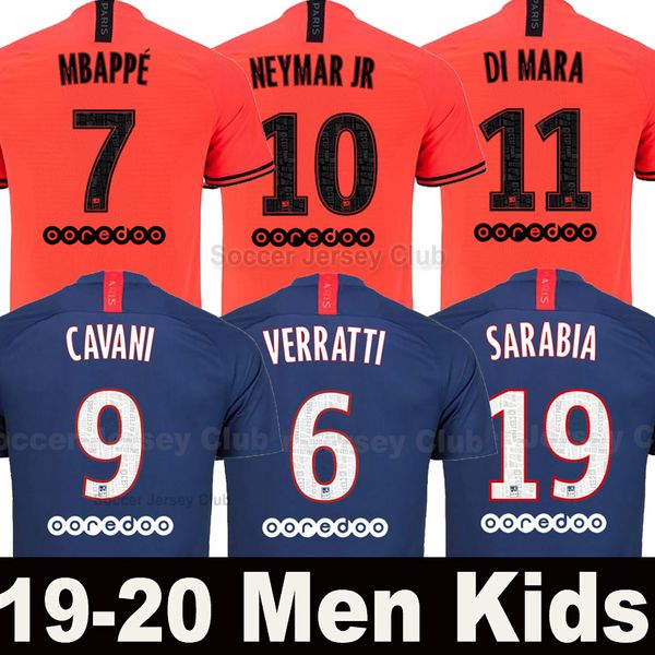 

19 20 psg long sleeve soccer jersey paris mbappe cavani full dani alves third away 2019 2020 thailand quality football shirt, Black;yellow