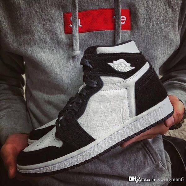 

2019 new retro high og wmns panda 1 basketball shoes black white air classic athletic men women 1s sports sneakers cd0461-007 with box