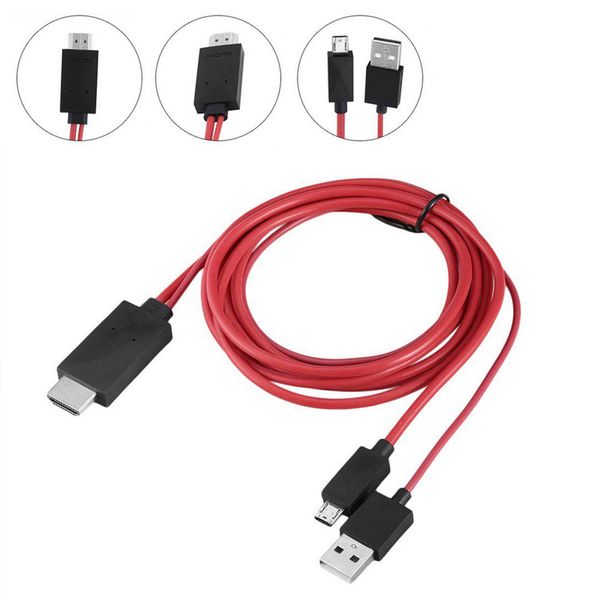 

full hd 1080p micro usb to hdmi mhl to hdmi adapter cable media adapter hdtv for lg android phones samsung 11pin