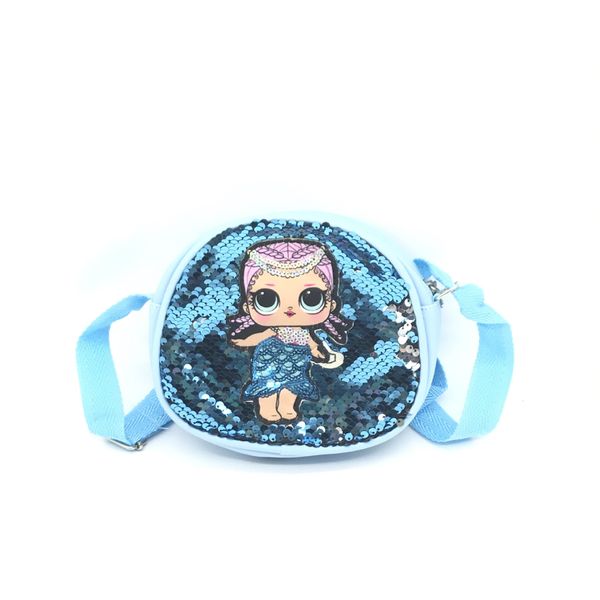 

ins pu sequins backpack girl cartoon dolls storage bags birthday party favor for girls gift shoulder bag coin purse dhl free
