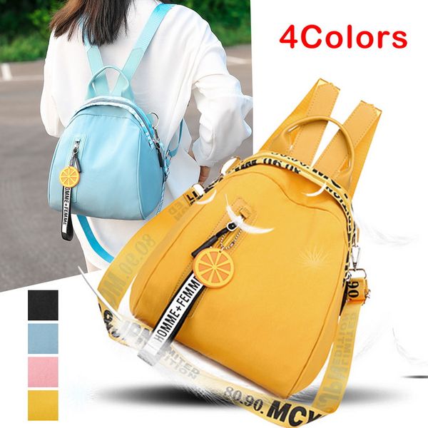 

women backpacks female 2019 new shoulder bag multi-purpose casual fashion ladies small backpack travel waterproof bagpack yellow