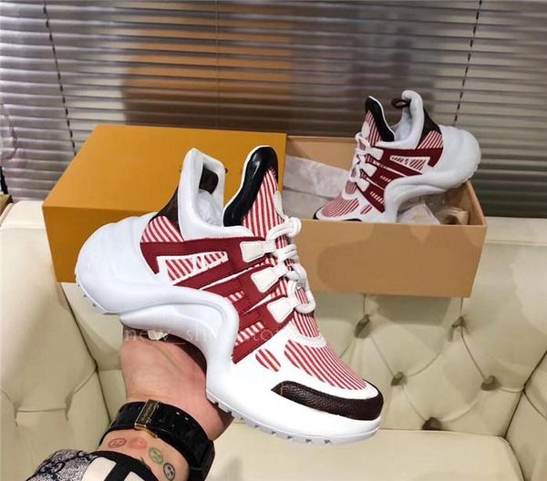 

fashion luxury designers women men shoes sneakers arch summer breathable casual leather trainer dad shoes sneakers 32, Black