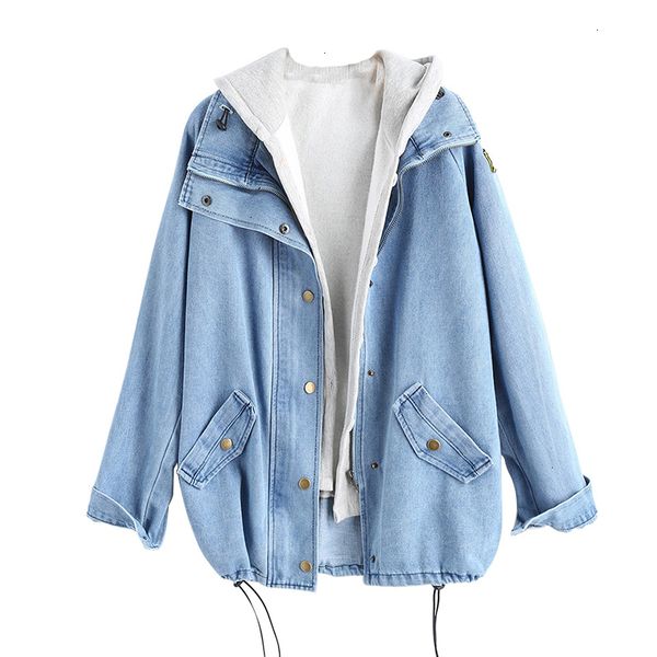 

womens coat women denim jacket 2019 s up ladies denim women jacket with hooded 2 3xl female jean plus size women coat, Black;brown
