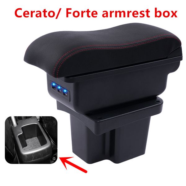 

center armrest for kia forte cerato centre console storage box arm rest rotatable 2009-2013 2010 2011 2012