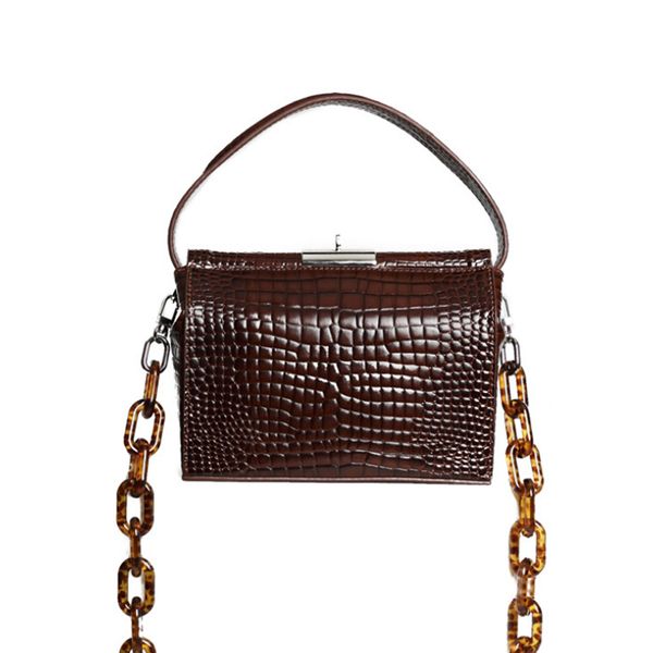 

buyuwant acrylic chain handbags retro women shoulder bags lock messenger bag crossbody box bag gn-sb-zpskey