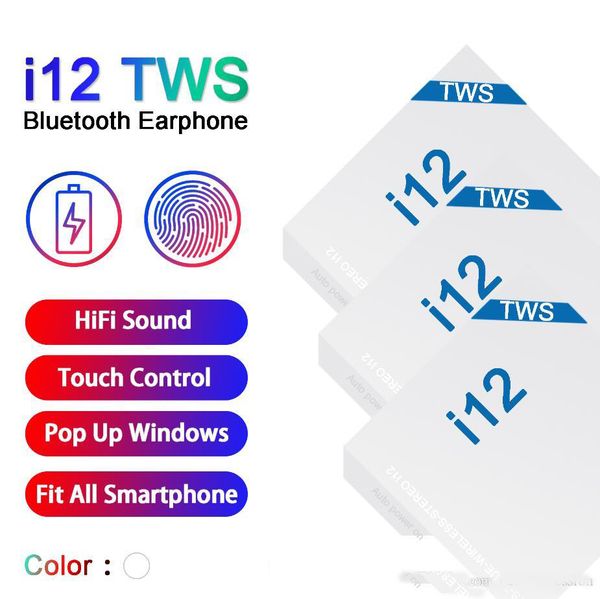 

i12 tws технологии bluetooth: 5.0 беспроводная связь bluetooth наушники поддержки выскочит окно наушники красочное сенсорное управление бесп