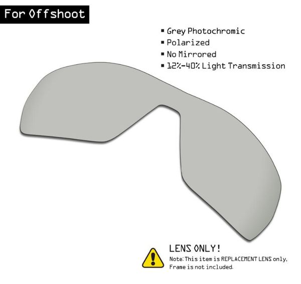 

smartvlt polarized sunglasses replacement lenses for offshoot - grey pchromic