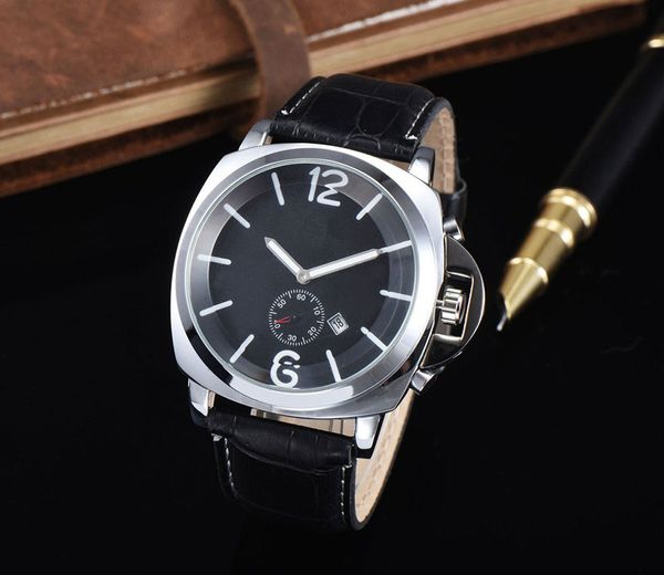 

2019 popular men's luxury watch fashion mens designer automatic date quartz watch clock relojes mujer, Slivery;brown