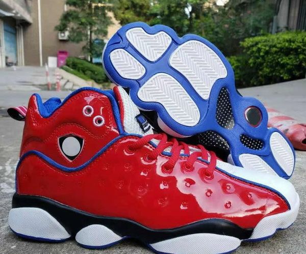 

new 13 jumpman team ii team mandarin duck men's red hit blue basketball shoes melo dmp hyper vitality royal sneakers