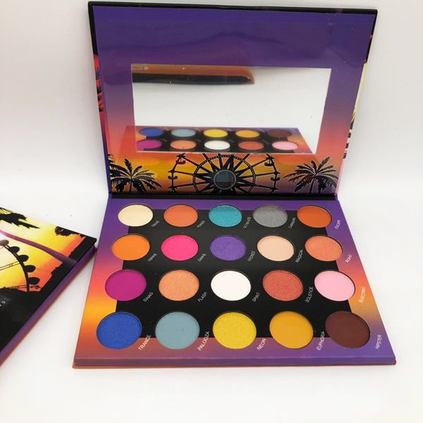 

new arrival coconut tree eye shadow palette weekend festival 20 colors eye shadow palette makeup eyeshadow