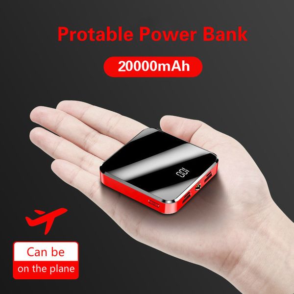 

20000mah portable power bank dual usb external battery lcd screen display powerbank poverbank charger for huawei iphone xiaomi