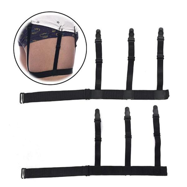 

mens shirt stays garters suspenders braces for shirts leg elastic men shirt suspenders garter holder business 2c0335, Black;white