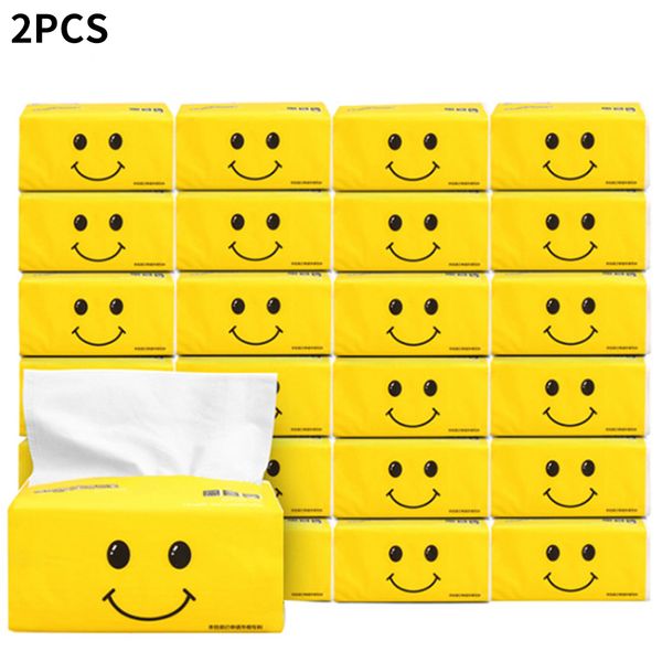 

2packs без запаха мягкий взрослый туалет детские доступные насосные салфетки для лица бумажные полотенца родная древесная масса бытовая сант