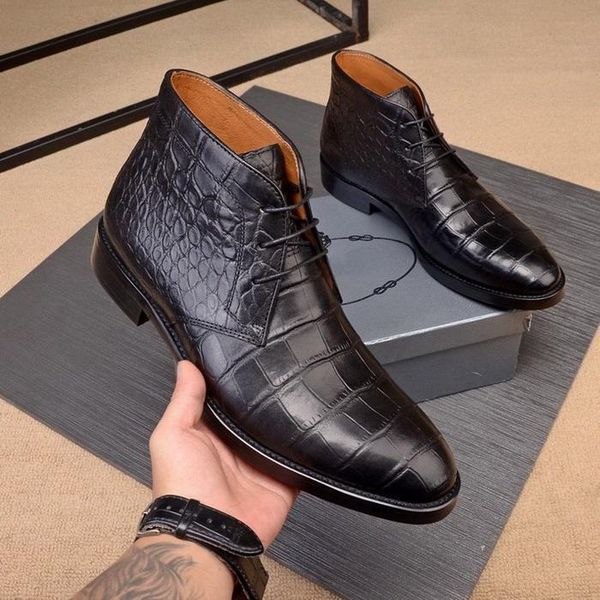 

new arrivals men black stone pattern genuine leather motorcycle ankle boots,brand designer men martin boots winter dress shoes size 38-45