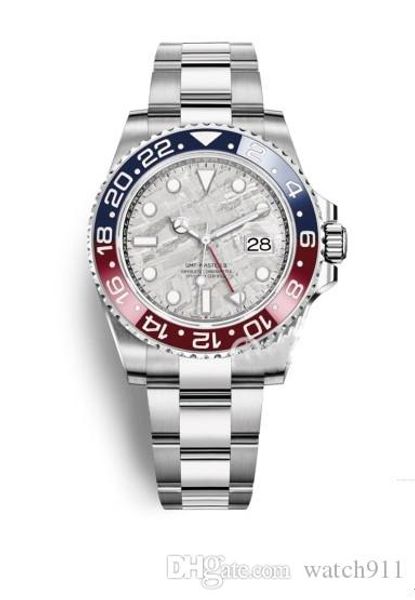 

men 40mm luxury sapphire automatic mechanical watch 316l, m126719blro-0002 postage waterproof meteorite mechanical watch, Slivery;brown