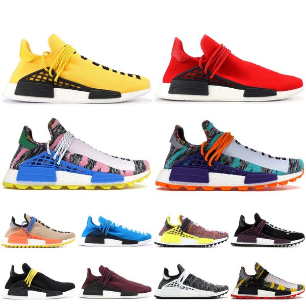 

nmd human race running shoes pharrell williams hu trail oreo nobel ink black nerd designer sneakers men women nmds races sports chaussures