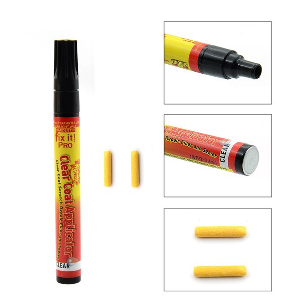 

new portable fix it pro clear car scratch repair remover pen
