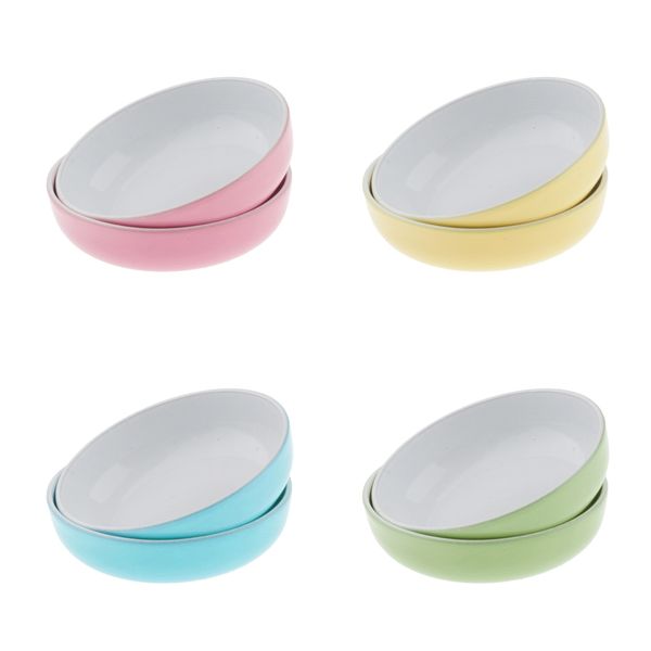 

1:12 dollhouse miniature metal dinner plate kitchen tableware decor, pack of 8