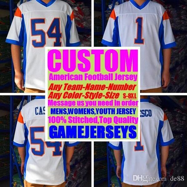 Compre Camisetas De Fútbol Americano Personalizadas Equipo De Nueva Orleans  Universidad Auténtica Retro Rugby Fútbol Béisbol Baloncesto Hockey Camiseta  4xl 6xl 7xl Moda A $20.42 Del Jersey555 | DHgate.Com