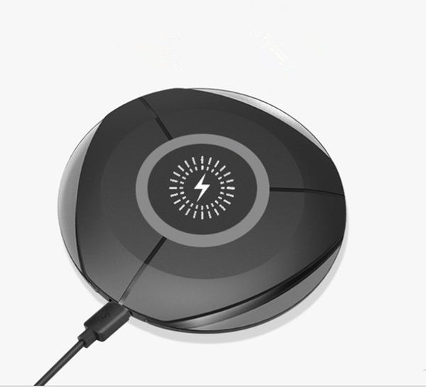 

1pcs for iphone 11 pro xs max fast wireless charger quick charging wireless charger for samsung s10 note9 micro usb 4colors
