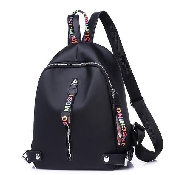 

designer backpack women girls large capacity nylon backpacks with black white pink 3 colors backpack drop shipping