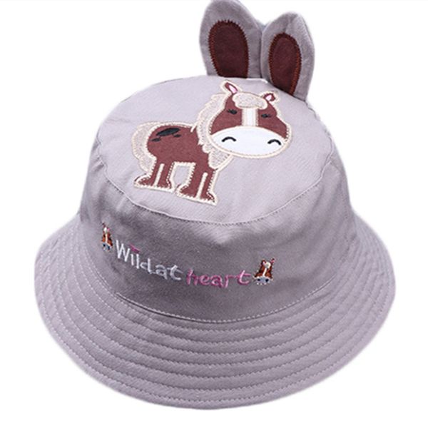 

spring summer baby basin cap kid bucket hat cartoon fisherman's cap boy girl panama hats child infant beach sun hats accessories