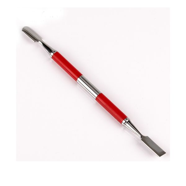 

tool remover manicure double headed dead skin nail care art cuticle pusher anti slip stainless steel exfoliating cleaner dirt