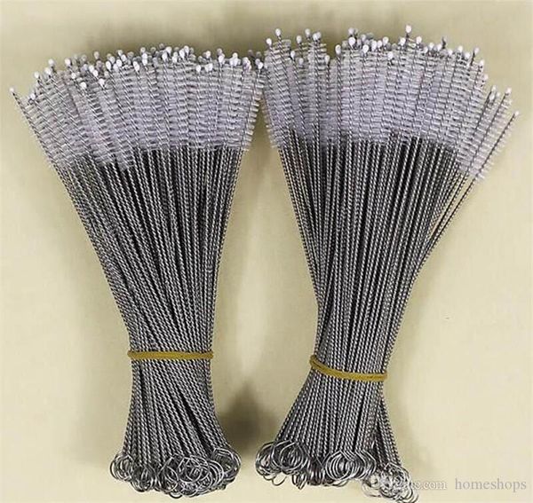

175*30*5mm stainless steel drinking straws cleaning brush pipe tube baby bottle cup reusable household cleaning tools