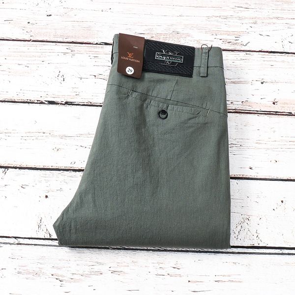 

2020 mens designer summer cotton lightweight patch distressed slim-leg fashion casual street straight luxury pants mens pants 29-40, Black