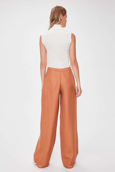 

trendyol flare pants twoaw20pl0495, Black;white