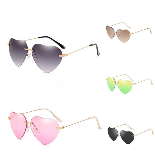 

the black heart-shaped sunglasee goggles new glasses #23644, White;black