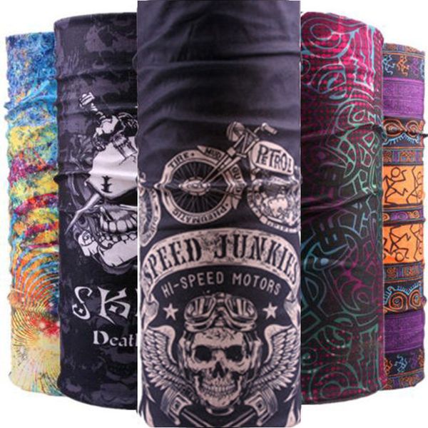 

2018 new seamless neck scarf tube multifunctional magic bicycle motorcycle headband sport cycling female male gaiter kaffiyeh, Black