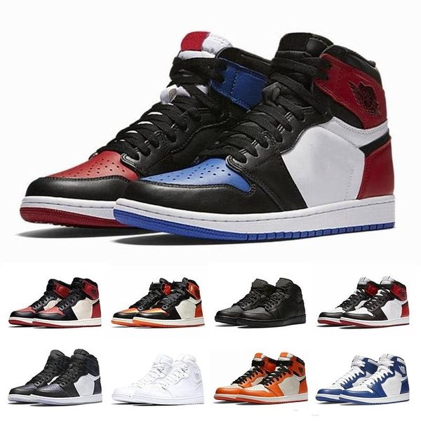 

with box 1 3 game royal blue basketball shoes men women 1s court purple pine green wheat shadow chicago sneakers