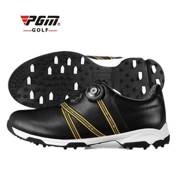 

men golf shoes waterproof outdoor sports shoes eva midsole breathable skidproof sneakers spikes leather wearable 51041