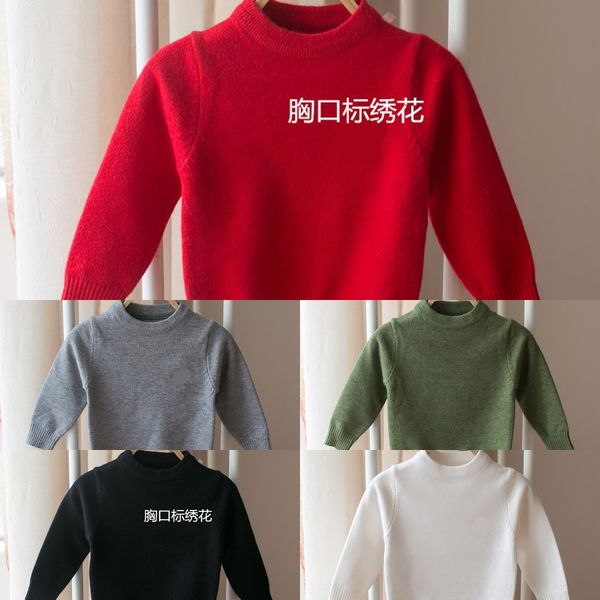 

sweater baby knitted children's clothing pullover letter pullover long sleeve men's and women's children's wear base shi, Blue