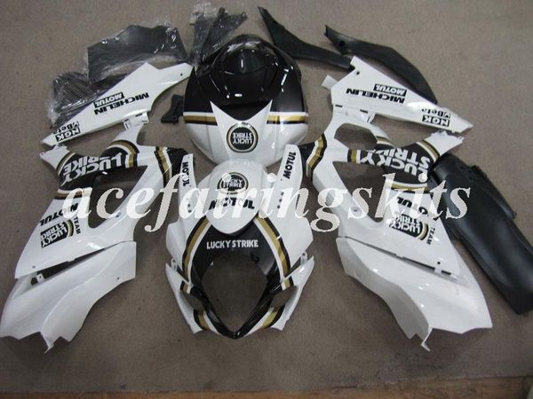 

4 gifts new abs motorcycle full fairings set fit for suzuki gsx-r1000 k7 2007 2008 07 08 bodywork set white gold