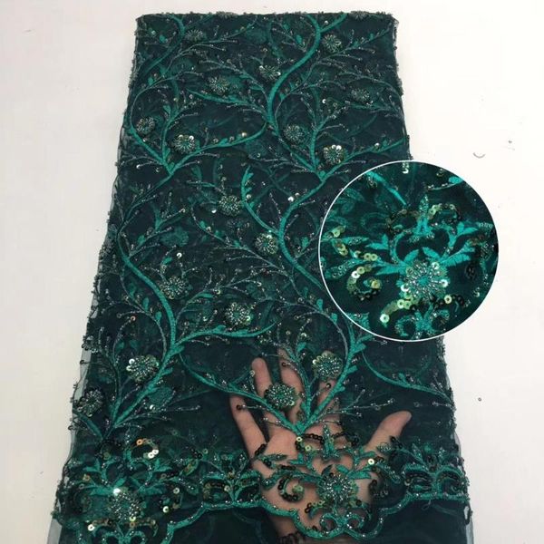 

latest french nigerian laces fabrics handmade beaded tulle african laces fabric for wedding dress, Pink;blue