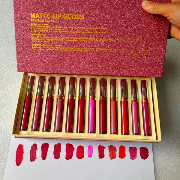 

brand beverly hills matte lipgloss lipstick lip gloss sets 12colors lipstick collection lipsticks lipgloss setlip glosslipstick in stock