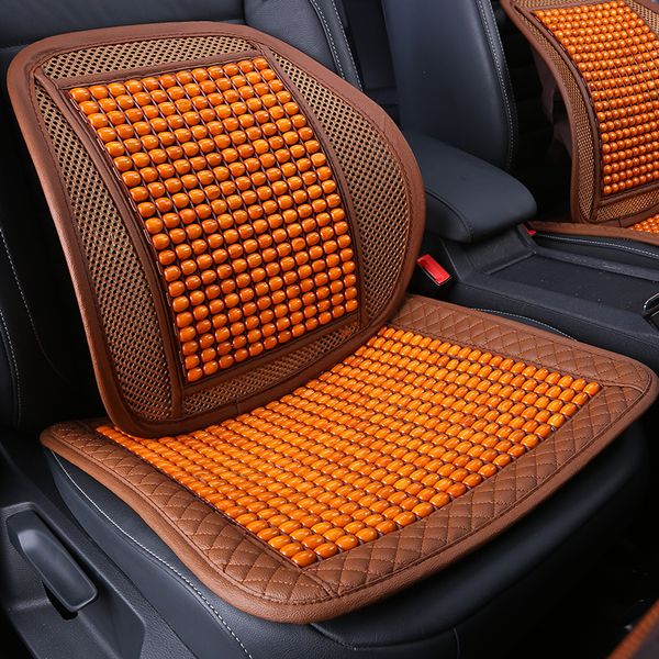 

2020 wooden beads car seat cushion cover back support lumbar supports for office home waist support interior accessoreis
