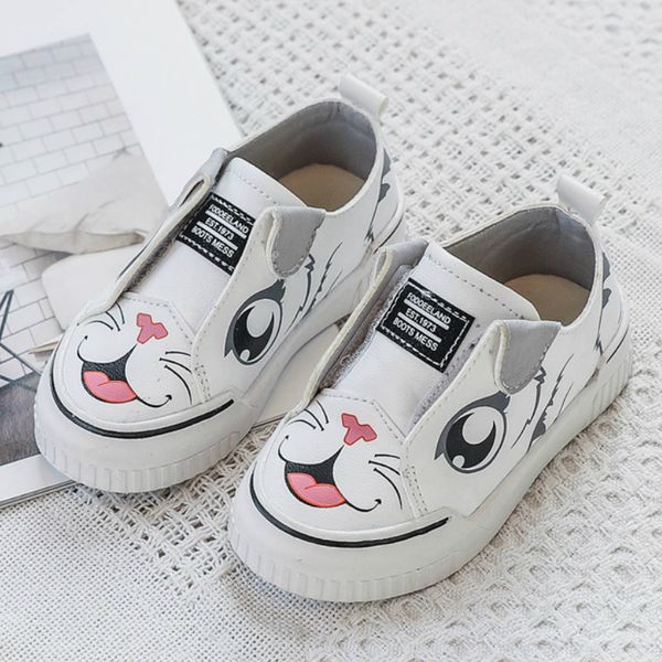 

new girls casual shoes kids sneakers spring autumn pink cartoon dog running shoes breathable fashion children casual student