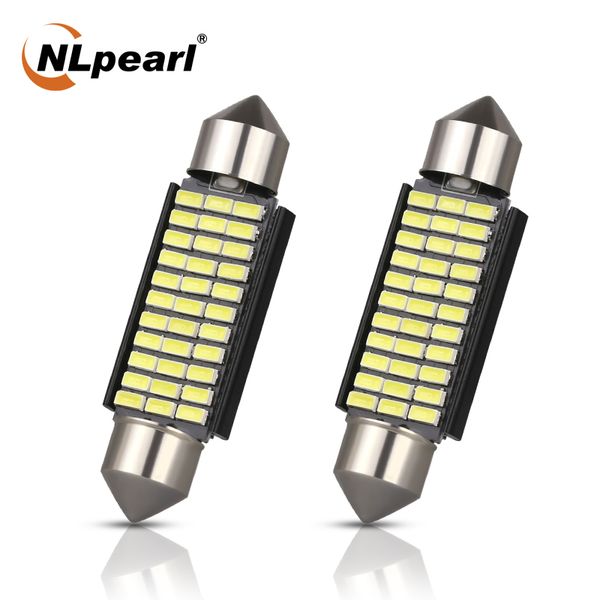 

nlpearl 2x signal lamp c5w led canbus car dome reading lights 12v 4014 smd 31mm 36mm 39mm 41mm festoon led c10w interior lamp