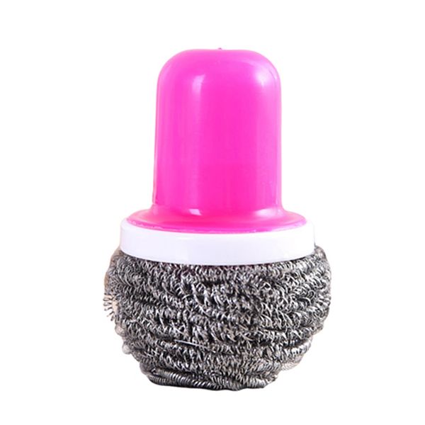 

home kitchen stainless steel wire ball pot dish cleaning brush washing scrubber