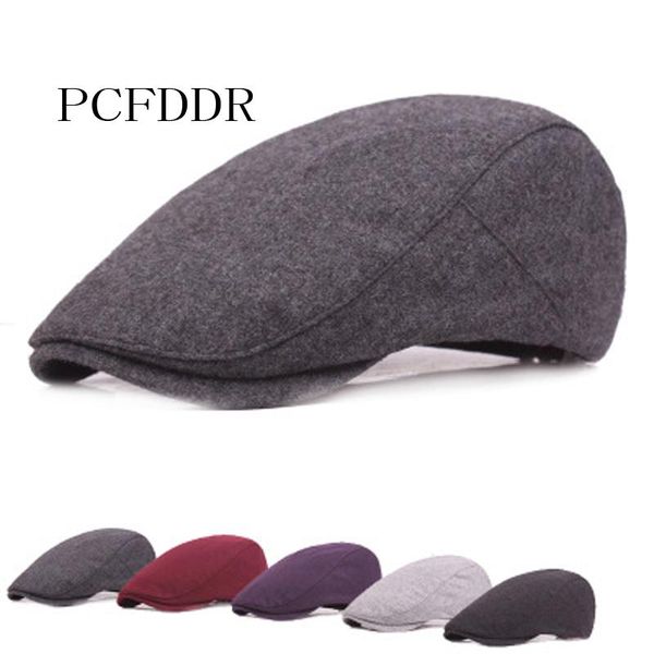 

pcfddr men and women, wool, berets, autumn and winter, warm cap, Blue;gray