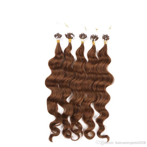 

#6 бразильские глубокие фигурные девственные волосы дважды обращается я / stick совет выдвижения волос 1 г/прядь 200шт/много необработанные