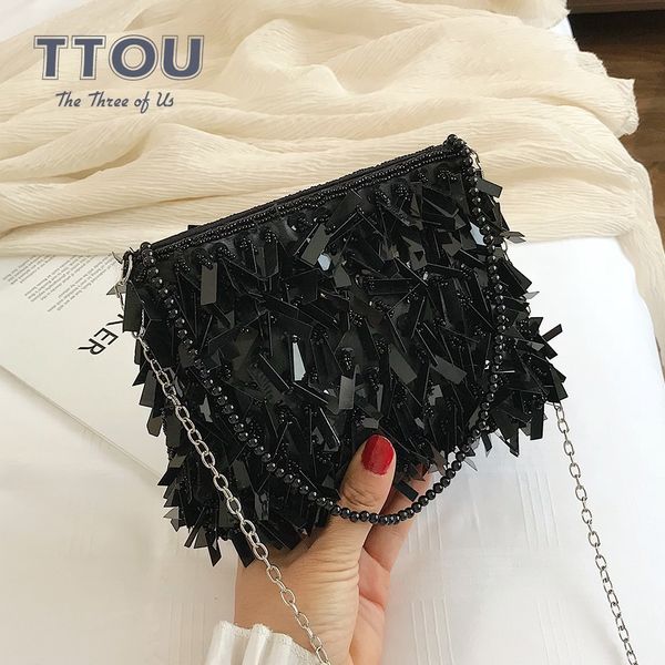 

ttou fashion women messenger bag mini chain female shoulder bags casual flap bag wedding purse elegant ladies' crossbody