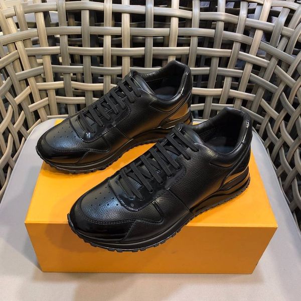 

2019 platform luxury men shoes designer shoes triple mens des chaussures new sport sneaker genuine real leather plate-forme, Black