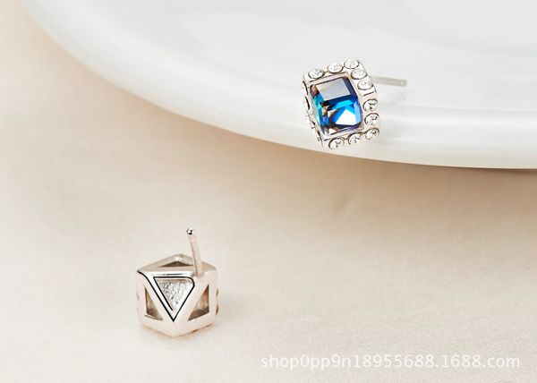 

swarovski elements кристалл европейский и американский стиль серьги взрывные модели s925 стерлингового серебра серьги ювелирный завод ювелир, Golden