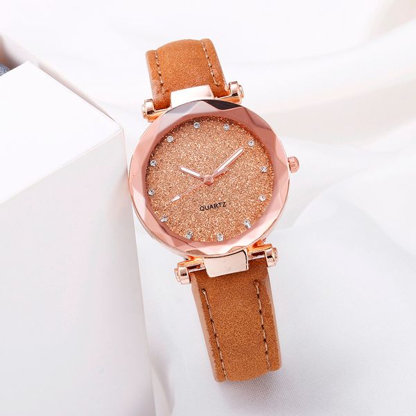 

designer watches luxury brand leather quartz women's watch ladies fashion watch women wristwatches clock relogio feminino, Slivery;brown