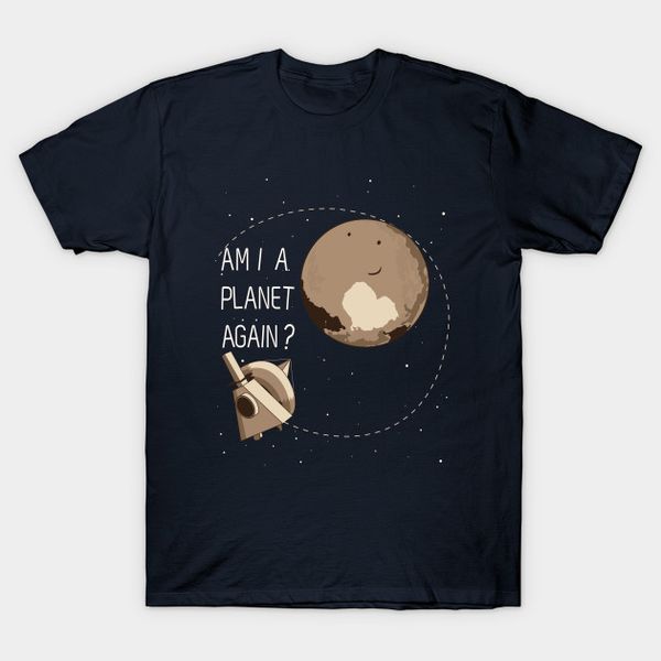 

men t-shirt em i a planet again tshirt women t shirt, White;black