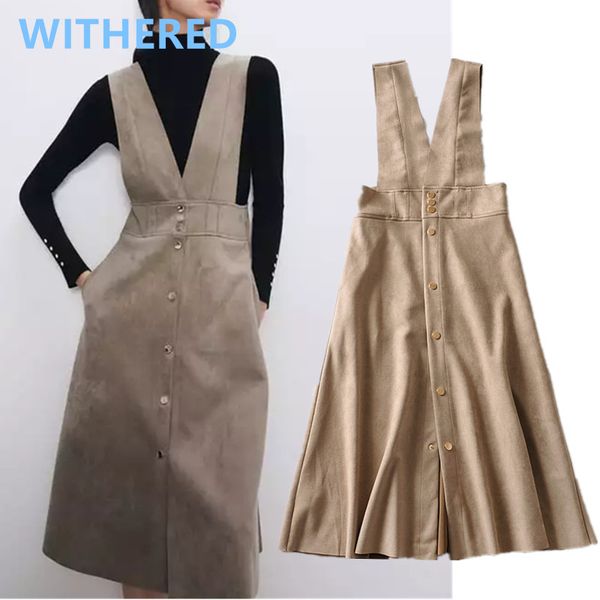 

увядшие 2020 англия простых марочной замши однобортной танковой миди платье женщины vestidos де фиеста-де-ночь vestidos длинного платье, Black;gray